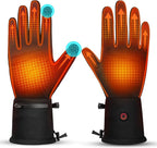 Heated Gloves for Men Women Rechargeable Waterproof Electric Motorcycle Gloves for SKI Snowboard Camping Hiking Camping