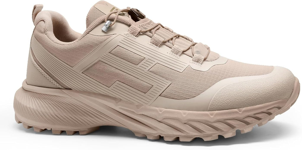 FREE SOLDIER Men's Trail Running Hiking Tactical Shoes - Breathable Lightweight Non-Slip Outdoor Sneakers for Walking Gym Backpacking Athletic Shoes