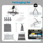 Camping Shower Tent Deluxe Changing Room Easy Set Up Privacy Shelter,Large Toilet Tent with Floor Drain Design for Beach, Camping,Hiking with Stakes and Ropes for Stability