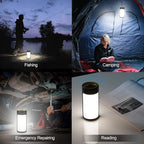 LED Camping Lantern, CT CAPETRONIX Rechargeable Camping Lights with 400LM 5 Light Modes Water-Resistant, Portable Tent Lights for Camping Power Outage Emergency Hurricane (4 Pack, Black & Orange)