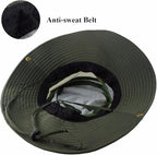 CAMOLAND Mens Fishing Hat Wide Large Brim Sun Hat with Outdoor UV Protection