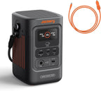 Jackery Portable Power Station Explorer 240D, 256Wh Backup Lithium Battery, with Car Charger Cable (DC8020)