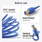 Cable Matters 5Gbps Long USB 3.0 Cable - 15ft, USB A to B Cable, USB3 Cord with Type-B 3.0 Connector for Hard Drive Enclosure/Built-in Hub and More, Blue