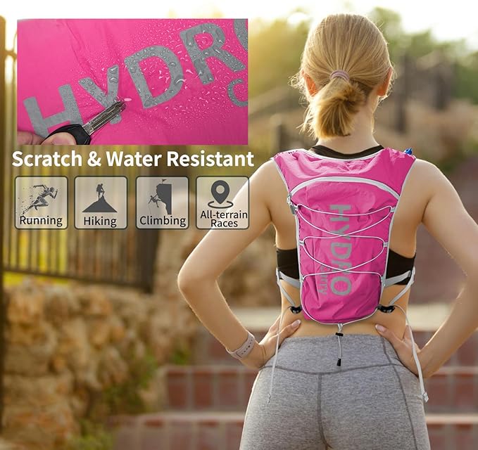 Lightweight Running Vest for Women and Men Hydration Backpack Pack with 1.5L Water Bladder Bag for Hiking Trail Running Gear Cycling Marathon