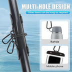 Track Mount Kayak Paddle Holder, Fits Standard Paddles, Secure 2-Point Locking System