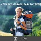 AIRSPIRIT Inflatable Camping Pillow Ultralight Adjustable Firmness, TPU Travel Pillow for Neck & Lumbar Support, Hiking, Backpacking, Airplane, Car Travel & Beach with Removable Washable Cover (Grey)