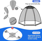 Alvantor Screen House Gazebo, 6-10-15 Person Pop Up Igloo Screened Canopy Tent with Mosquito Netting Sides, Instant UV Resistant Sun Shelter for Garden, Patio, Backyard