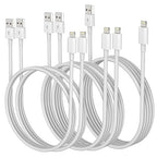 iPhone Charger 3/3/6/6/10FT Apple MFi Certified Lightning Cable Charging Cord Compatible with iPhone 14 13 12 11 Pro Max XR XS X 8 7 Plus 6S/iPad/Car Carplay (5 Pack)