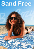 4 Pack Microfiber Lightweight Beach Towel Sand Free Quick Dry Absorbent Thin Compact Towels for Swimming Pool Camping Beach Accessories Large Easy Pack Travel Things for Vacation Essentials Gift