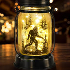kyoryuger Bigfoot Gifts for Women/Men Bigfoot Solar Lanterns Mom Grandma Birthday Present Lantern Memorial Lights Solar Garden Decoration Outside for Yard, Patio,Backyard,Porch Torches