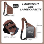 Anti Theft Crossbody Travel Bags for Women Men Cross Body Slim Sling Handbags with S Hook Antitheft
