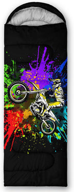 QOOMO Camping Sleeping Bags,3 Season Warm & Cool Weather,Lightweight,Waterproof Sleeping Bags for Adults & Kids,Traveling,and Outdoors,Camping Gear Equipment