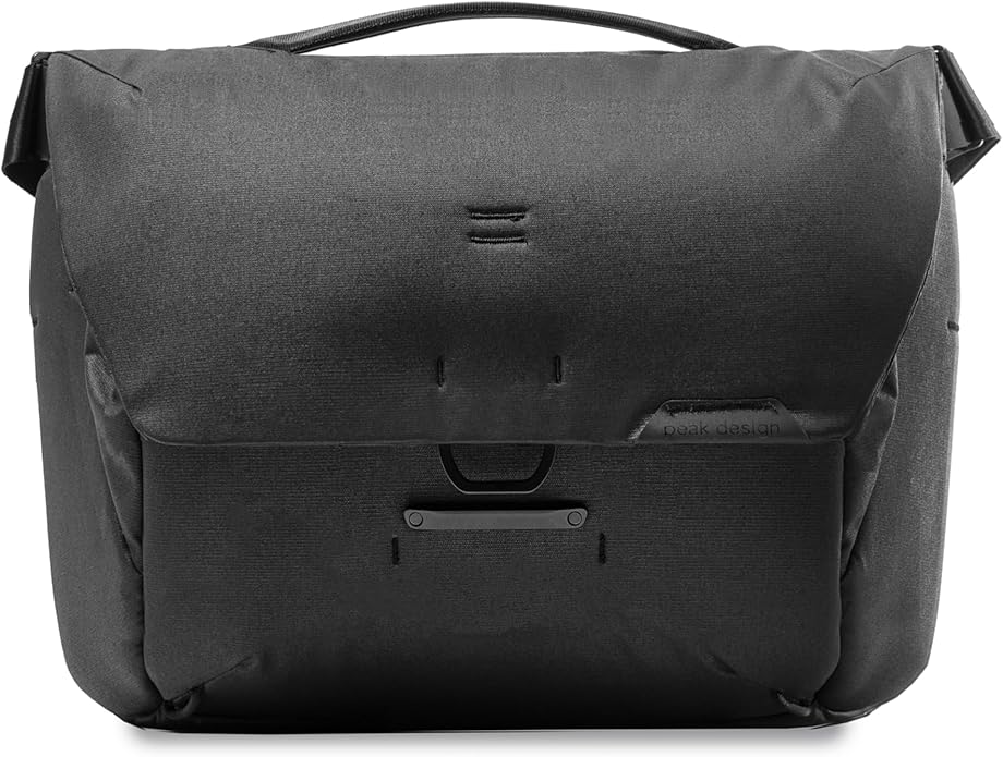 Peak Design Everyday Messenger V3 13L, Black, Weatherproof Camera and Work Bag with Laptop Sleeve, Expandable, MagLatch Closure, FlexFold Dividers, Fits 13" Laptop, Messenger Bag for Men and Women