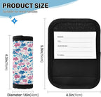 Qilmy Fresh Style Floral Fragments Luggage Handle Wrap 4Pack Luggage Identifiers Tag Comfort Handle Grips Cover for Stroller Suitcase Bag Airplane Travel Accessories1497