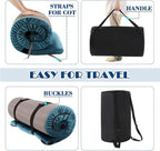 Foam Camping Mattress - Roll Up Sleeping Mat for Cot, Foam Sleeping Pad for Camping with Cover for Kids, Adults, Portable Camping Mat, Camping Pad for Bed, Car