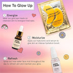 grace & stella Award-Winning Skin Care Set - Gifts for Women - Travel Essentials with Gold Eye Masks, Hyaluronic Acid Serum & Rose Spray, Beauty Gift Set - Birthday & Bachelorette Favors