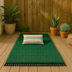 Open Road Goods Solid Color Mexican Yoga Blanket – Large Handwoven Throw for Yoga, Beach, Camping or Home – Soft and Durable Cotton Blend