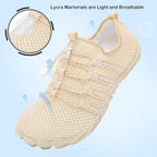 L-RUN Barefoot Water Shoes Women Mens Aqua Sock Athletic Hiking Water Sports Shoes for Swim Beach Pool Sand Diving Walking