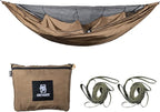 OneTigris KOMPOUND Camping Hammock with Net, Lightweight Portable Hammock with Warm Internal Cover & Tree Friendly Straps for Backpacking, Camping, Hiking, Travel, Beach, Backyard