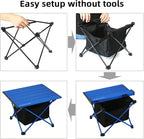 ROCK CLOUD Portable Camping Table Ultralight Aluminum Camp Table with Storage Bag Folding Beach Table for Camping Hiking Backpacking Outdoor Picnic