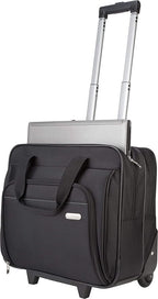 Targus 16 inch Rolling travel laptop case, Black - Travel briefcase and small rolling bag - Spacious foam padded laptop case 16" (TBR003US)