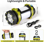 2 Pack Camping Lantern, Outdoor Led Camping Lantern, Rechargeable Flashlights with 1000LM, 6 Modes, 4000mAh Power Bank, IPX5 Waterproof Portable Emergency Camping Light for Hurricane Hiking