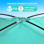 COMMOUDS Beach Tent Sun Shade for 3/4-5/6-7/8-10 Person, UPF 50+ Beach Sun Shelter Canopy Tent, Lightweight, Easy Set Up and Carry
