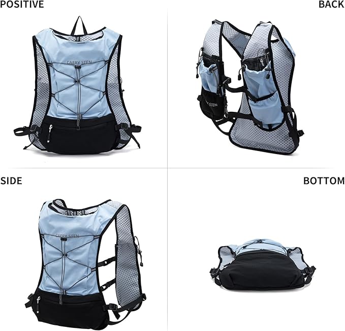 Hydration Backpack, Water Backpack, Women's Running Vest, Running Backpack with Water Bag, Lightweight Hiking Backpack, Men's Cycling Backpack