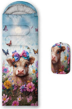 AILONEN Outer Space Astronaut Camping Sleeping Bags,Lightweight & Waterproof,3 Season Warm & Cool Weather,Cartoon Sleeping Bags for Kids,Boys Girls Travelling,Outdoors