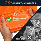 Emergency Blankets for Survival, 2-Pack/4-Pack Space Blankets, Gigantic & Extremely Thick Mylar Blankets, Suitable for Outdoor Survival, Camping, and Hiking