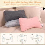 vocheer Small Pillows for Sleeping, 11"x 7" Mini Travel Pillow, Tiny Pillows for Neck, Wrist, Lumbar and Knee, Pets Pillow, Cotton, Machine Washable,Pink-1PC