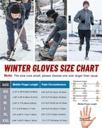 RIGWARL Gloves for Cool&Cold Weather Waterproof, Winter Gloves for Men Women Touch Screen