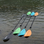Kayak Paddle 4 Pieces Aluminum Shaft and PP Blade Floating 86.6in/220cm, 90.5inch/230cm Lightweight Oars