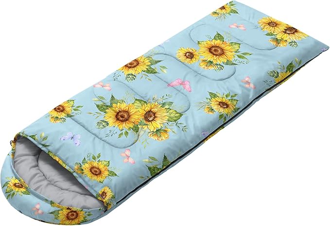 Sleeping Bags for Adults Kids,Backpacking Camping Sleeping Bag for Girls Boys Lightweight Waterproof Cold/Warm Weather Sleeping Bag for All Season