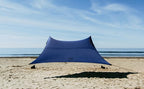 Neso Gigante - Portable Beach Tent - Ideal to Enjoy with Family and Friends - UPF 50+, Water-Resistant, and Lightweight - Navy, 11' x 11'