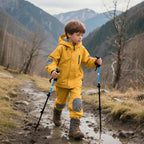 Hiking Trekking Poles, 2 Pack Anti Shock, Adjustable, Collapsible Hiking Poles for Trekking or Walking, Lightweight Aluminum Sticks for Children