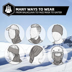 ROCKBROS Cold Weather Balaclava Ski Mask for Men Windproof Thermal Winter Scarf Mask Women Neck Warmer Hood for Cycling