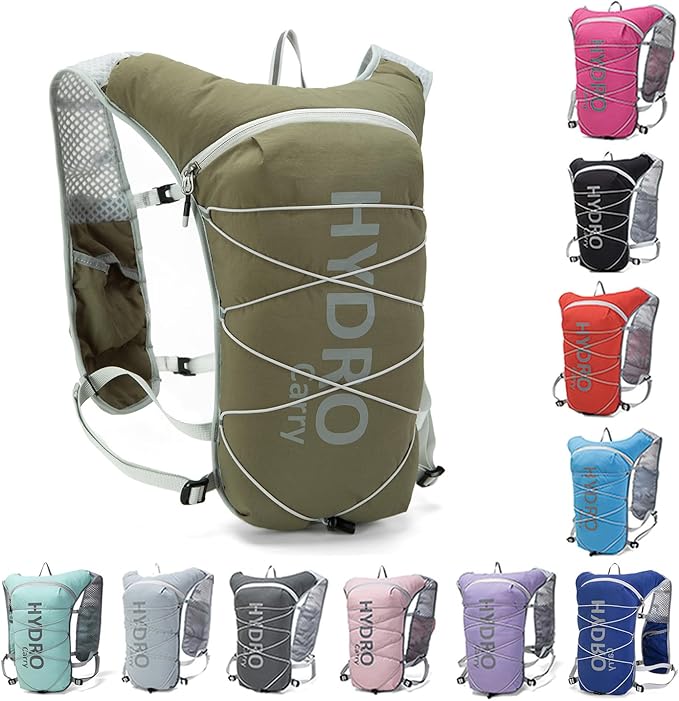 Lightweight Running Vest for Women and Men Hydration Backpack Pack with 1.5L Water Bladder Bag for Hiking Trail Running Gear Cycling Marathon
