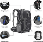 Maelstrom Hiking Backpack,Camping Backpack,40L Waterproof Hiking Daypack with Rain Cover,Lightweight Travel Backpack,Black