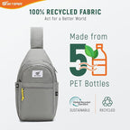 SKYSPER Sling Bag RFID Anti-Theft Crossbody Bag Recycled Travel Cross Body Bag Shoulder Sling Daypack