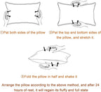 BEDSUM 2 Pack Tiny Pillows, 11"x7" Microfiber Mini Pillow for Travel, Pets, Soft and Machine Washable Small Pillows for Neck, Wrist, and Knee Comfort, Light Grey