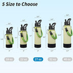 BJPKPK 27oz Insulated Water Bottles with 3 Lids, Paracord Handle & Non-slip Boot, Stainless Steel Metal Water Bottle with Straw, BPA Free Thermo, Tumblers,Macaron Green