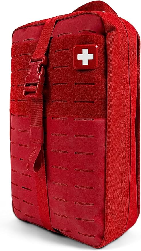 My Medic MYFAK Large Standard - HSA FSA First Aid Kit - Comprehensive Home Medical Kit with 150 Items - IFAK for Camping Car or Boat - Red