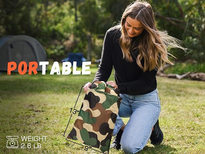 WEKAPO Inflatable Sun Lounger, Air Sofa, Hammock, Portable, Waterproof and Leak-Proof, Ideal for Backyard, Beach, Travel, Camping, Picnics and Music Festivals