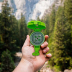 TurnOnSport Lensatic Compass - Hiking & Camping Navigation - Orienteering & Map Reading - Boy Scout & Professional Field Compass