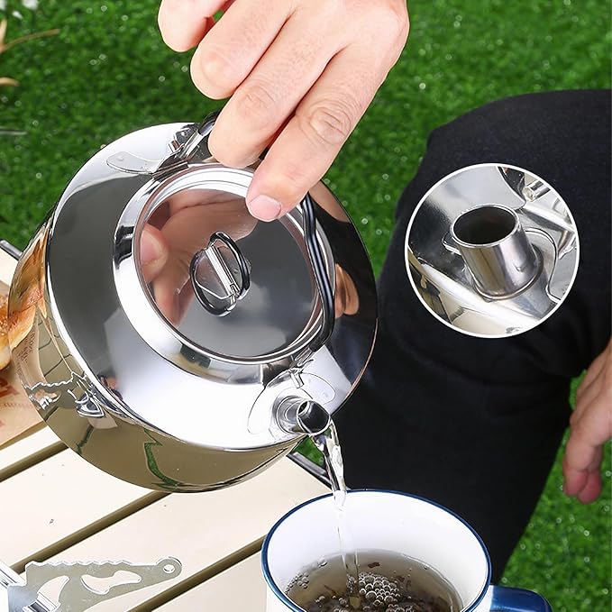 7PCS Camping Cooking Set,Camping Cookware Mess Kit,304 Stainless Steel Camping Cookware with Travel Tote Bag for Camping Outdoor Cooking & Picnic,RVs