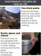 CAMPINGMOON Mess Tin 1.3L Aluminium Camping Cookware Extreme Thick S-2013