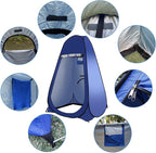 Pop Up Tent Upgrade Privacy Camping Shower Tent Portable Outdoor Sun Shelter for Outdoor Bathing Toilet Camping Biking Hiking Beach with 5.3 Gallon Shower Bag