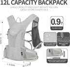 Hydration Pack Backpack, Lightweight Water Backpack with 2L Leakproof Hydration Bladder Daypack for Men Women,Running Hydration Vest for Outdoor Trail