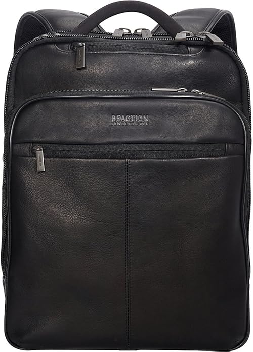 Kenneth Cole REACTION Out Of The Bag Manhattan Colombian Leather RFID 15.6" Laptop Briefcase